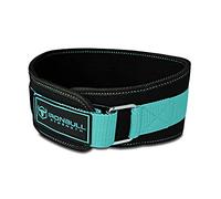 Iron Bull Strength Women Weight Lifting Belt - High Performance Neoprene Back Support - Light Weight & Heavy Duty Core Support For WeightLifting and Fitness (Black/Mint, X-Small)