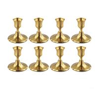 Iron Candle Holders in Vintage Style Perfect for Creating Ambiance at For home and Events (8-pack Copper)