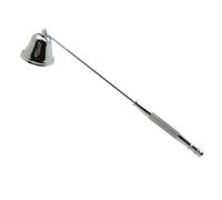 Iron Candle Snuffer for Tea Light and Votive Candles Silver | Wax Splash Prevention, Cleaner Burn and Less Soot, Bedroom or Bathroom Use, for Wedding Planners