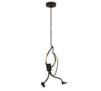 Iron Cartoon Hanging Lamp, Modern Creative Little People Pendant Lights Fixtures,Adjustable Hanging Lights for Boy Girl Children's Room Bedroom Bar great gift