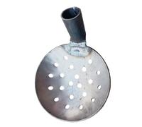 Iron Catch Basin Spoon, Rounded Metal Water Scoop & Sludge Remover Tool, Heavy Duty Drainage Cleaning Ladle for Septic Tank, Gutter, and Manure Removal, Efficient Leakage Sifting Tool