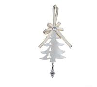 Iron Christmas Ornament Set with Snowflake Deer Star and Tree Motifs Perfect for Hanging Decoration to Create a Warm Holiday Ambiance Indoors (tree)