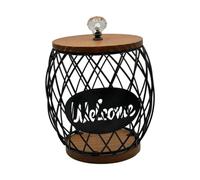 Iron Coffee Pod Holder Storage Basket for Home Kitchen Countertop | Iron construction waterproof base large capacity fits various coffee capsules for home kitchen coffee shop hotel