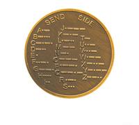 Iron Coin for Morse Code Practice, Targeting Radio Hobbyists and For novices Developing Operational and Communication Abilities (gold)