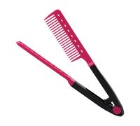 Iron Combusts - V Hair Straightener Comb Iron | V Shape Hair Straightener Brush Curved Shape Hair Styling Comb