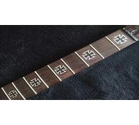 Iron Cross Deluxe Fret Markers Stickers Inlay Guitar & Bass Stickers Fingerboard Guitar (Black)