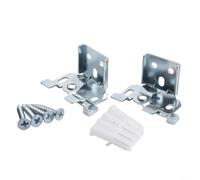 Iron Curtain Track Hardware, Fitting Set for Venetian Blinds with 25mm Top Rail Support Clips, For Lasting Shutter Installation Blind Bracket Ceiling Mount or Wall Fixing, 2-Pack