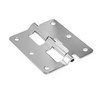 Iron Detachable Hook Off Hinge for Flight Cases, Instrument Boxes & Wooden Cabinets, 77x67mm Silver Hardware for Furniture Doors