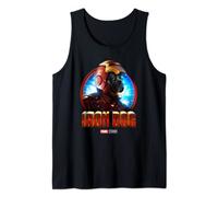 Iron Dog Funny Black French Bulldog Christmas Tank Top