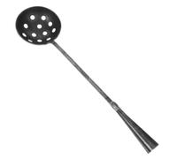 Iron Drain Cleaning Spoon with Curved Handle and Wide Scoop Head
