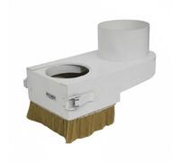 ＡＷＨＡＯ Iron Dust Cover CNC Spindle Dust Shoe Brush Engraving Machine Dust Rotary Knob Quick Change Smooth Scratch Resistant Body Suitable for Carpentry , 70MM , White Iron Push-Pull