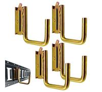 Iron E Track Hooks - Professional Cargo Tie Down Hangers, Galvanized Trail Attachments, Easy Install/Remove | 4 Piece E Track Spring Hooks for Truck Pickup Warehouse Trailer Enclosed Storage