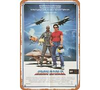 Iron Eagle 1986 Vintage Movie Poster Tin Sign,Retro of Classic Old Film Poster Metal Sign TV Bar Wall Club Restaurant Man Cave Wall Decoration 8x12 Inches Retro Plaques.