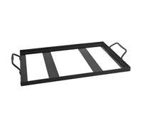 Iron Enamel Salt Plate Rack Black Sturdy Fire Resistant