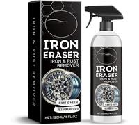 Iron Eraser and Rust Remover, Car Rust Removal Spray, Fast-Acting Iron & Rust Cleaner for Wheels,Rims,Metal, Safe on Most Automotive Finishes, Cars & Motorcycles (1pcs)