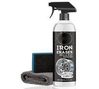 Iron Eraser Iron and Rust Remover, Car Rust Removal Spray, Irons Powder Remover, Fast-Acting Irons & Rusts Cleaner for Wheels, Rims, Metal, Safe on Most Automotive Finishes, Cars, Motorcycles (1)