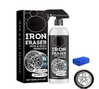 Iron Eraser, Iron Eraser Rust Remover Spray, Irons Powder Remover Spray, Irons Erasers Iro-n and Rust Remover, Fast Acting Rust and Brake Dust Removers for Wheels, Tools & Hardware, 120ml (B-1Set)