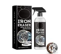 Iron Eraser Rust Remover Spray, 120ml Irons Powder Remover Spray, Heavy Duty Metal Rust Remover Spray, Highly Concentrated Rust Remover, Fast Acting Rust and Brake Dust Remover for Automotive Surface