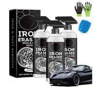 Iron Eraser Rust Remover Spray,2026 Iron Powder Remover Spray for Car Wheels and Paint, Fast-Acting Irons Powder Removers and Brake Cleaner Sprays for Automotive Surface (3PC)