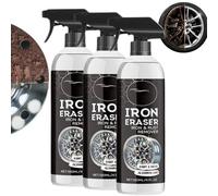 Iron Eraser Rust Remover Spray, Car Rust Removal S-pray, 120ML Iron Powder Remover for Car Wheels and Painted Surfaces, Fast Acting Automotive Surface Cleaner for Wheels, Tools & Hardware (3Pcs)