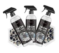 Iron Eraser Rust Remover Spray,IronEraser Iron and RustRemover,Professional Automotive Surface Cleaning,Fast Acting Rust and Brake Dust Remover for Automotive Surface (3PCS)