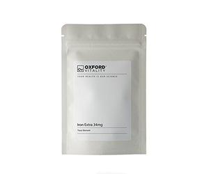 Iron Extra 34mg Tablets for General Health and Well Being by Oxford Vitality