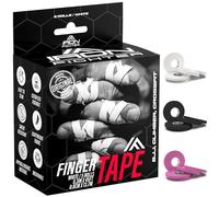 IRON FIGHTER 5X Rolls of Finger Tape Sports 0,8CM/0.3IN X 13,7M/45FT - BJJ Brazilian Jiu Jitsu - Rock Tape for Climbing - Crossfit - MMA - Football - Judo - Volleyball - White Sports Strapping