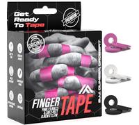 IRON FIGHTER 5X Rolls of Finger Tape Sports 0,8CM/0.3IN X 13,7M/45FT - Zinc Oxide Tape - BJJ Brazilian Jiu Jitsu - Rock Tape for Climbing - Crossfit - Judo - Volleyball - Pink Sports Tape Strapping