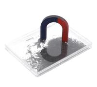 Iron Filings Box Magnetic Field Demonstrator Kit, Magnetism Experiment