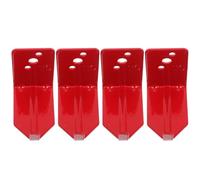 Iron Fire Extinguisher Wall Bracket, L Type Mount Hook for Cylinders | Heavy Duty Iron, Red Finish with Accessories, Space Saving Storage for Kitchen Areas and Classrooms