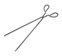 Iron Fireplace Tongs for Fire Logs and Hot Coals Black | Vintage Textured Grip, Safer Handling for Fireplace Owners and Campers, Easy Storage, Ash Cleanup