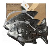 Iron Fish Cooking Tool 2 Pack Safe Original Fe to Your Food & Drinks, Supplement to Reduce Iron Deficiency Risks for Vegans Athletes Pregnant Women and Children, Mothers Day Gifts