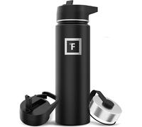 IRON °FLASK Insulated Water Bottle with Straw - 650/950/1200/1800 ml - Leakproof Double-Walled Stainless Steel Metal Drink Flask BPA-Free - Sports Travel Gym Camping Hiking Kids