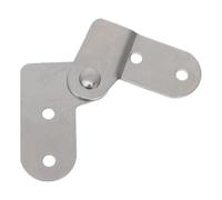 Iron Foldable Table Hinge Assembly in Silver for Attic Ladders | Two way flip door action, precision engineered, noise reducing, universal fit for indoor offices and outdoor markets