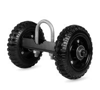 Iron Forge Tools Rolling Gate Wheels, 6 Inch Black - Sliding Gate Casters for Wooden Gate or Metal Fence