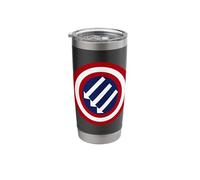 Iron Front - The Three Arrows - Stand Against Fascism Stainless Steel Insulated Tumbler