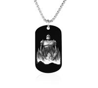 Iron Giants Personalized Picture Necklace | Stainless Steel Memorial Pendant Dog Tag Jewelry for Men Women