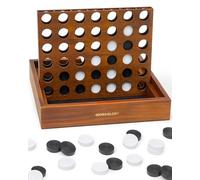 Luckies Luckies Vier gewinnt Classic starategy game Brown 8 x 6cm