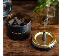 Iron & Glory Sandalwood Incense Cones & Incense Holder | Luxury Alternative To Incense Sticks & Scented Candles | Aromatherapy & Anxiety Relief Bedroom Accessories | Relaxation Gifts For Men/Women