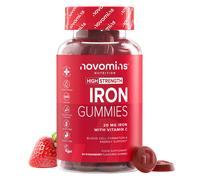 Iron Gummies with Vitamin C - 1-Month Supply - 20mg High Strength