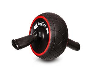 Iron Gym IRG013 Speed Abs Complete Ab Workout System, Abdominal Roller Wheel, 9.4 x 3.6 x 7.9, Black/Red