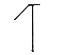 Iron Handrails for Outdoor Steps 1/2/3 Step Rail Railings Pipe Handrail Stair for Black Garden(Tube 4cm 100cm)