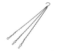 Iron Hanging Plant Chain 35.5-55.5cm 3-Point Hanger Sturdy Adjustable | For indoor or outdoor use Adjustable length Multiple sizes suit pots planters birdhouses or lanterns