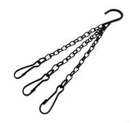 Iron Hanging Plant Chain 35.5-55.5cm 3-Point Hanger Sturdy Adjustable | For indoor or outdoor use Adjustable length Multiple sizes suit pots planters birdhouses or lanterns