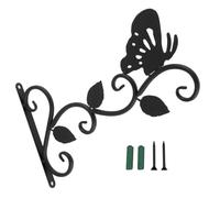 Iron Hanging Plant Stand Wall Hook Bracket Rustproof(Butterfly) | Minimalist Support for Planters, Lanterns, Towels, Bags, Bird Feeders, Sconce, Wind Chimes, Holiday Decorations