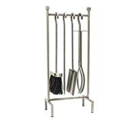 Ivyline Iron Hanging Fireside Set in Pewter