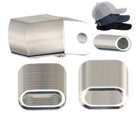 Iron Hat Cap Buckle 20sets Cap Snapback Metal Adjustable Buckle with Grommets for Baseball Cap Peaked Cap 18mm