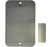 IRON HODL Steel Wallet Single Incl. Test Plate - 24+1 Recovery Seed Phrase Metal Plate Cold Crypto Bitcoin Hardware Crypto Storage