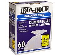 iron-hold business bags commercial drum liners 60 ct 55 gallon