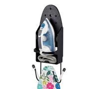 Iron holder, ironing-board hook, wall-mounted iron rack